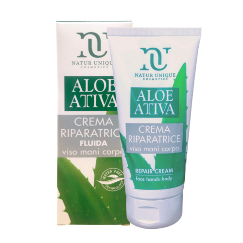 Aloe Attiva Crema riparatrice fluida viso mani corpo